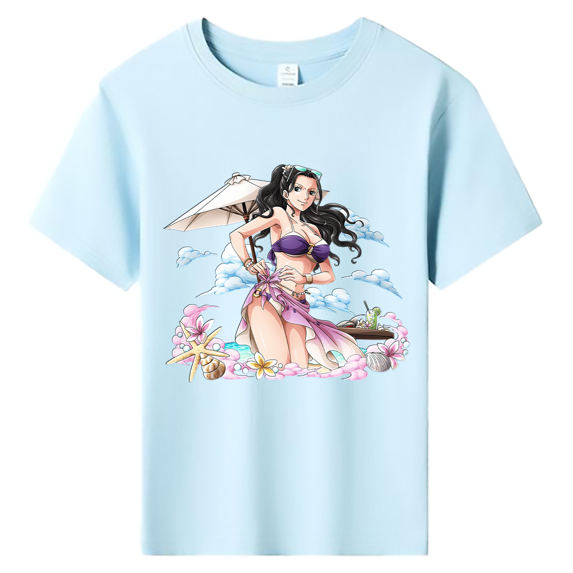 ワンピース ニコ・ロビン ONE PIECE Nico Robin 綿100％キッズTシャツ（フロントプリント）